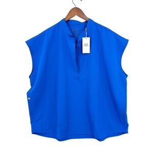 New FIGS Rafaela Scrub Top Technical Collection Blue